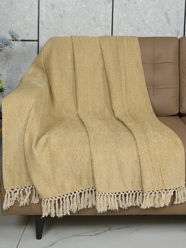 SARAL HOME EASY LIVING Home Chenille Sofa Throw